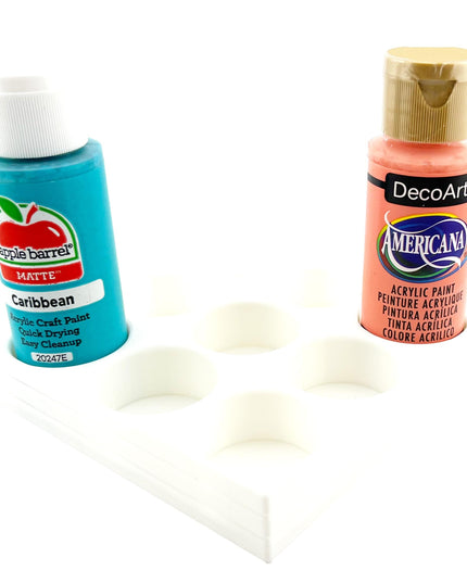 Apple Barrel Paint Bottle Holder  Holds 9 Bottles w/Anti-Slip Rubber Feet  Holds Most 2oz Craft Paint Bottles Smart Craft, etc - 3D Printed