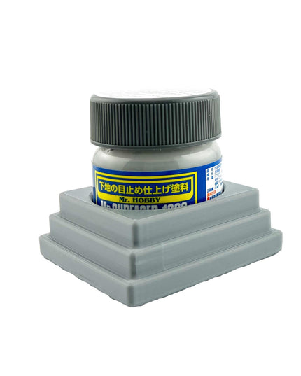 Jeff Did It - Mr Hobby Anti-Tip 3D Printed Mr Surface Mr Color 40ml Single Bottle Holder with Anti-Slip Rubber Feet - FREE SHIPPING