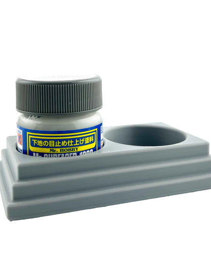 Jeff Did It - Mr Hobby Anti-Tip 3D Printed Mr Surface Mr Color 40ml Dual Bottle Holder with Anti-Slip Rubber Feet - FREE SHIPPING