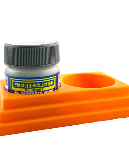 Jeff Did It - Mr Hobby Anti-Tip 3D Printed Mr Surface Mr Color 40ml Dual Bottle Holder with Anti-Slip Rubber Feet - FREE SHIPPING