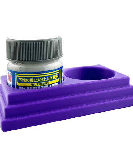 Jeff Did It - Mr Hobby Anti-Tip 3D Printed Mr Surface Mr Color 40ml Dual Bottle Holder with Anti-Slip Rubber Feet - FREE SHIPPING