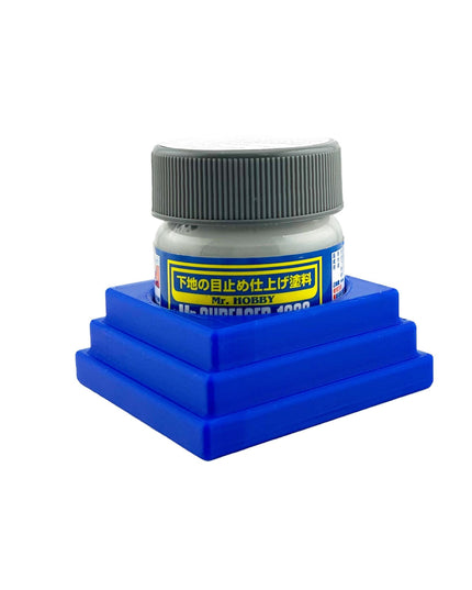 Jeff Did It - Mr Hobby Anti-Tip 3D Printed Mr Surface Mr Color 40ml Single Bottle Holder with Anti-Slip Rubber Feet - FREE SHIPPING