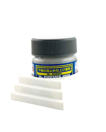 Jeff Did It - Mr Hobby Anti-Tip 3D Printed Mr Surface Mr Color 40ml Single Bottle Holder with Anti-Slip Rubber Feet - FREE SHIPPING