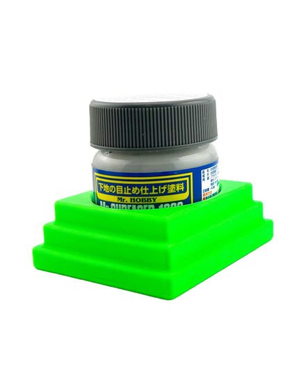 Jeff Did It - Mr Hobby Anti-Tip 3D Printed Mr Surface Mr Color 40ml Single Bottle Holder with Anti-Slip Rubber Feet - FREE SHIPPING