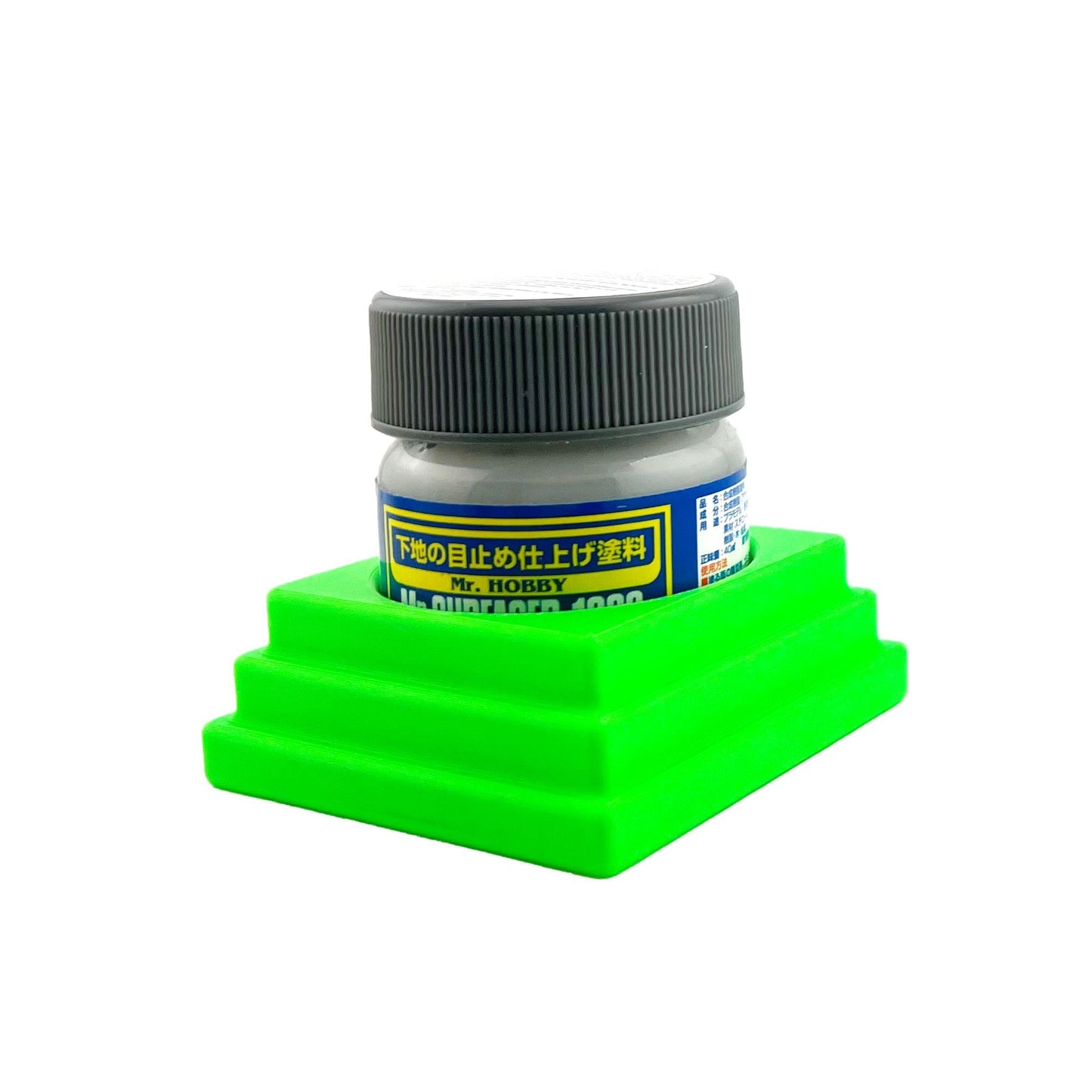 Jeff Did It - Mr Hobby Anti-Tip 3D Printed Mr Surface Mr Color 40ml Single Bottle Holder with Anti-Slip Rubber Feet - FREE SHIPPING