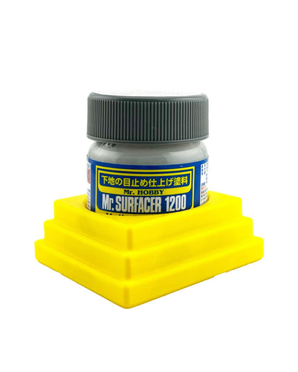 Jeff Did It - Mr Hobby Anti-Tip 3D Printed Mr Surface Mr Color 40ml Single Bottle Holder with Anti-Slip Rubber Feet - FREE SHIPPING