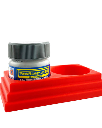 Jeff Did It - Mr Hobby Anti-Tip 3D Printed Mr Surface Mr Color 40ml Dual Bottle Holder with Anti-Slip Rubber Feet - FREE SHIPPING