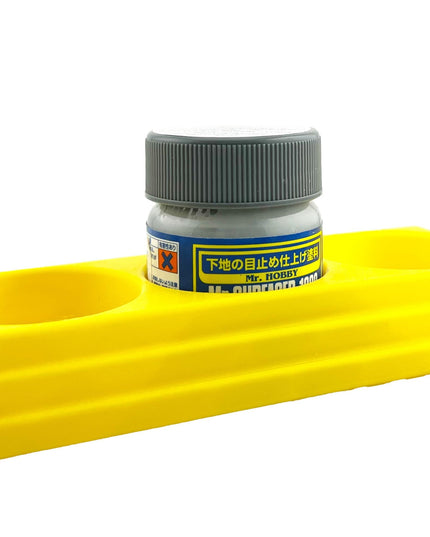 Jeff Did It - Mr Hobby Anti-Tip 3D Printed Mr Surface Mr Color 40ml Triple Bottle Holder with Anti-Slip Rubber Feet