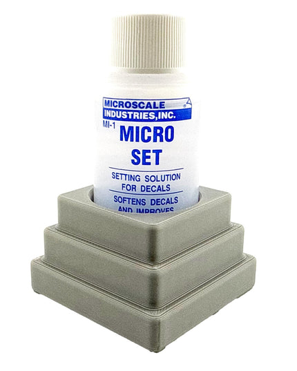 Micro Sol/Set Microscale Anti-Tip / Anti-Slip Bottle Holder for 1 oz Bottle Micro Series with Rubber Feet  - 3D Printed - Free Shipping