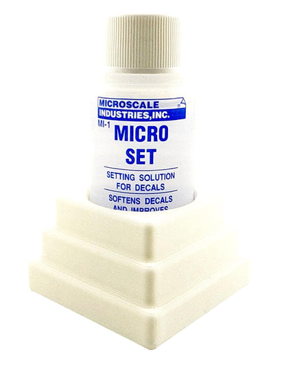 Micro Sol/Set Microscale Anti-Tip / Anti-Slip Bottle Holder for 1 oz Bottle Micro Series with Rubber Feet  - 3D Printed - Free Shipping