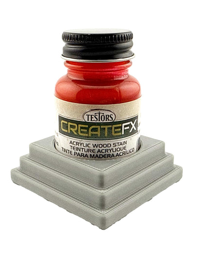 Jeff Did It! - Testors CreateFX 1oz Bottle Holder - Holds 1 CreateFX Bottle - Anti-Slip Rubber Feet - 3D Printed - Made in the USA