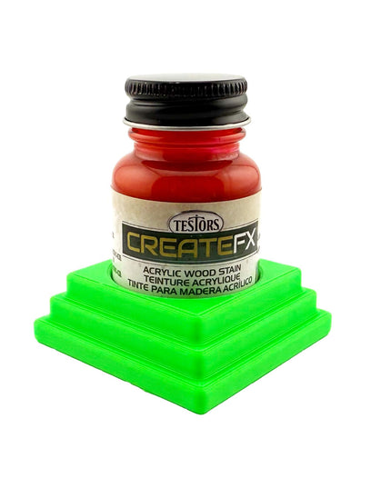 Jeff Did It! - Testors CreateFX 1oz Bottle Holder - Holds 1 CreateFX Bottle - Anti-Slip Rubber Feet - 3D Printed - Made in the USA