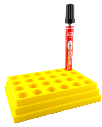 Jeff Did It! - Testors Paint Pen Marker Holder - Holds 24 Paint Pen Markers - Anti-Slip Rubber Feet - 3D Printed - Made in the USA