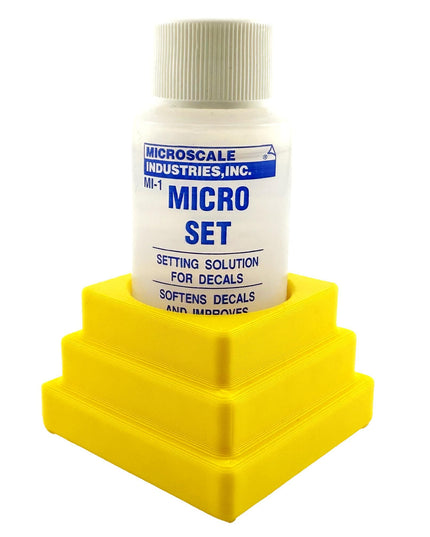 Micro Sol/Set Microscale Anti-Tip / Anti-Slip Bottle Holder for 1 oz Bottle Micro Series with Rubber Feet  - 3D Printed - Free Shipping