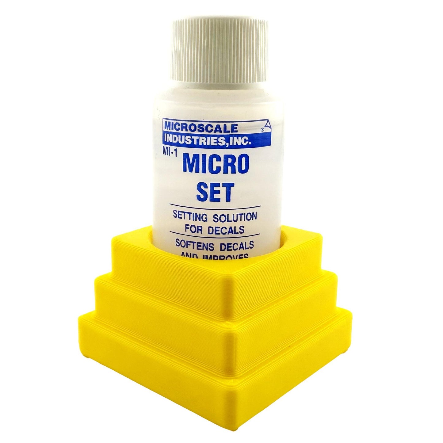 Micro Sol/Set Microscale Anti-Tip / Anti-Slip Bottle Holder for 1 oz Bottle Micro Series with Rubber Feet  - 3D Printed - Free Shipping