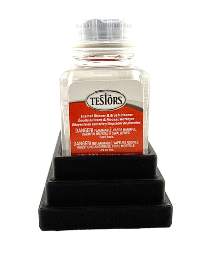 Jeff Did It! - Testors Brush Cleaner Holder 1.75oz Bottle - Anti-Slip Rubber Feet - 3D Printed - Made in the USA