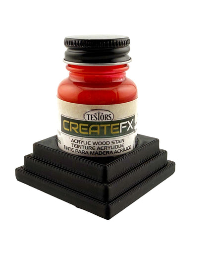 Jeff Did It! - Testors CreateFX 1oz Bottle Holder - Holds 1 CreateFX Bottle - Anti-Slip Rubber Feet - 3D Printed - Made in the USA