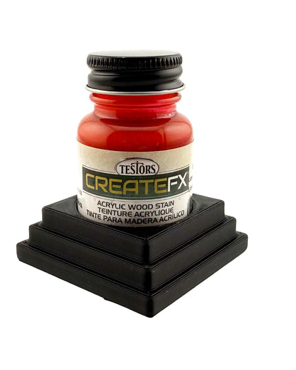 Jeff Did It! - Testors CreateFX 1oz Bottle Holder - Holds 1 CreateFX Bottle - Anti-Slip Rubber Feet - 3D Printed - Made in the USA