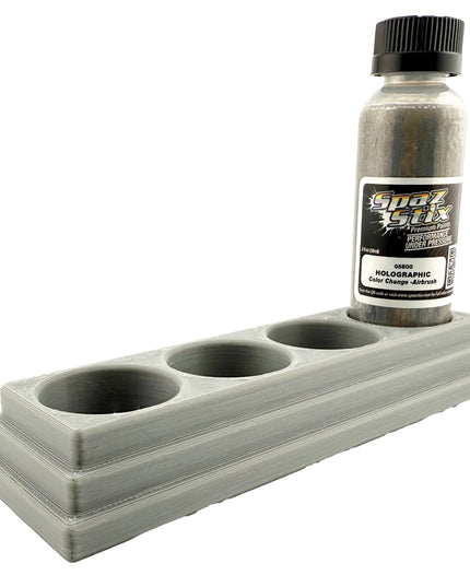 Jeff Did It! - Spaz Stix 2oz Airbrush Bottle Holders - Holds 4 Spaz Stix 2oz Airbrush Bottles  with Anti-Slip Rubber Feet - 3D Printed