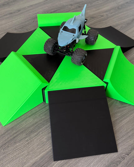 Jeff Did It! - 1/16-1/18th Monster Jelly Pod - All Pieces can be Arranged in Many Layouts - Hours of Fun! - Made in the USA - Catch Big Air!