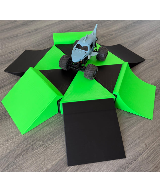 Jeff Did It! - 1/16-1/18th Monster Jelly Pod - All Pieces can be Arranged in Many Layouts - Hours of Fun! - Made in the USA - Catch Big Air!