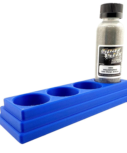 Jeff Did It! - Spaz Stix 2oz Airbrush Bottle Holders - Holds 4 Spaz Stix 2oz Airbrush Bottles  with Anti-Slip Rubber Feet - 3D Printed