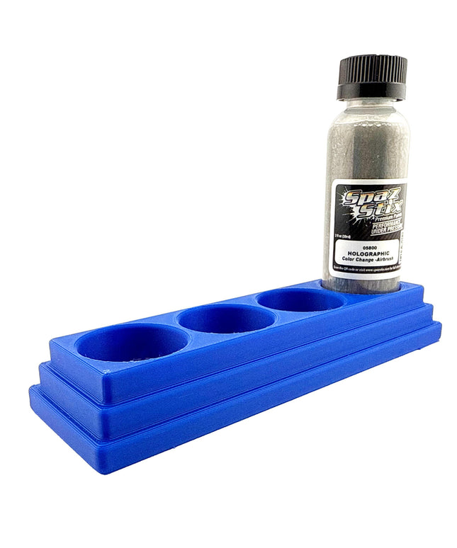 Jeff Did It! - Spaz Stix 2oz Airbrush Bottle Holders - Holds 4 Spaz Stix 2oz Airbrush Bottles  with Anti-Slip Rubber Feet - 3D Printed