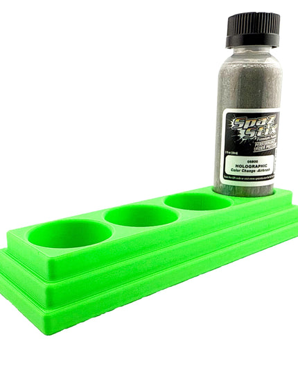 Jeff Did It! - Spaz Stix 2oz Airbrush Bottle Holders - Holds 4 Spaz Stix 2oz Airbrush Bottles  with Anti-Slip Rubber Feet - 3D Printed