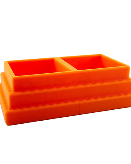 Jeff Did It! - Testors Brush Cleaner Holder 1.75oz Bottle - Holds 2 Bottles - Anti-Slip Rubber Feet - 3D Printed - Made in the USA