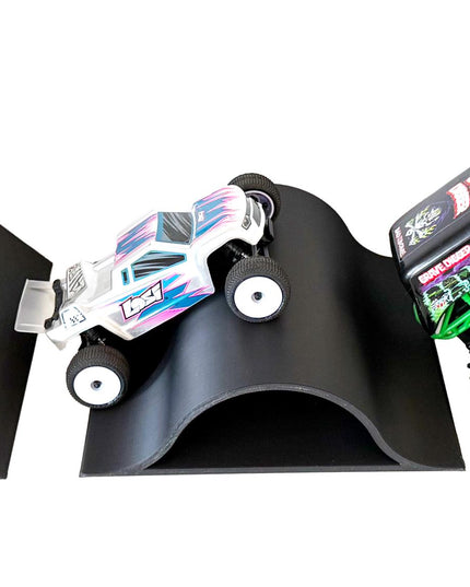 1/24th Monster Truck Ramp Set Includes 3 Jump/Roll Over Ramps - 200mm Works as Display Stand - Includes Anti Slip Rubber Feet - Great Gift!