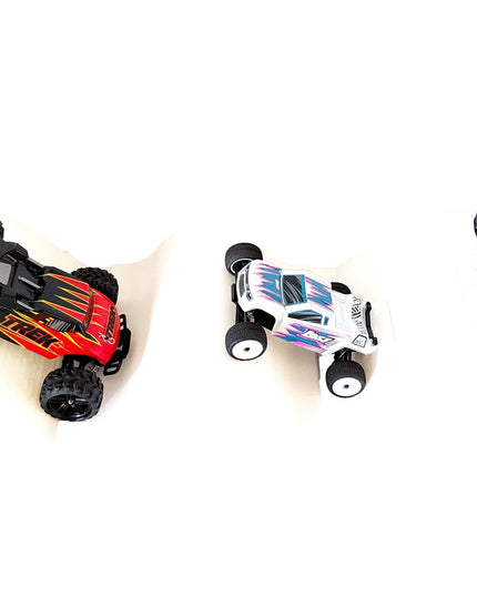 1/24th Monster Truck Ramp Set Includes 3 Jump/Roll Over Ramps - 200mm Works as Display Stand - Includes Anti Slip Rubber Feet - Great Gift!