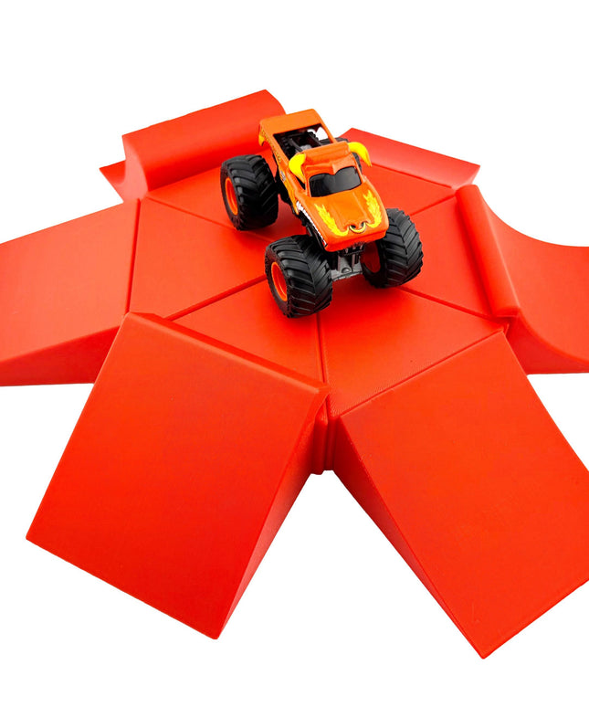 Jeff Did It! - 1:64th Scale Monster Jelly Pod - Compatible w/ Hot Wheels, Match Box, etc - Hours of Fun! - Made in the USA - Catch Big Air!