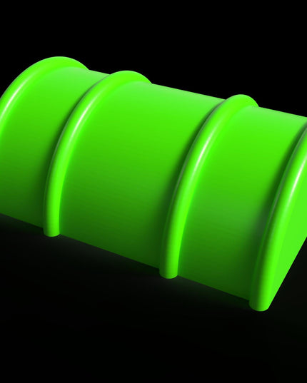Jeff Did It! - 1/16-1/18th Monster Jelly Half Barrel Jump - 9 Anti-Slip Rubber Help Keep the Fun in Place.  Hours of Fun! - Made in the USA