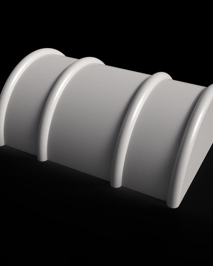 Jeff Did It! - 1/16-1/18th Monster Jelly Half Barrel Jump - 9 Anti-Slip Rubber Help Keep the Fun in Place.  Hours of Fun! - Made in the USA