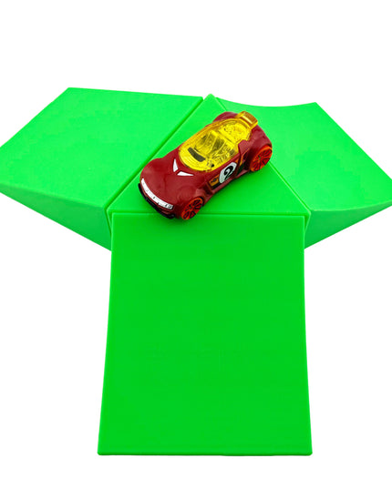 Jeff Did It! - 1:64th Scale Old School Jump Set - Includes 3 Ramps and 1 Pod - Compatible w/ Hot Wheels, Match Box, etc - Made in The USA