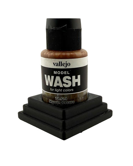 Jeff Did It 35ml Paint Bottle Holder - Holds 1 Bottle Compatible with Vallejo 35ml w Anti-Slip Rubber Feet - 3D Printed - Made in the USA