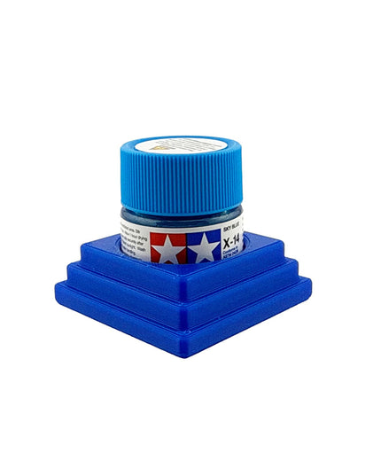 Jeff Did It 10ml Paint Bottle Holder - Holds 1 Bottle Compatible with Tamiya 10ml w Anti-Slip Rubber Feet - 3D Printed - Made in the USA