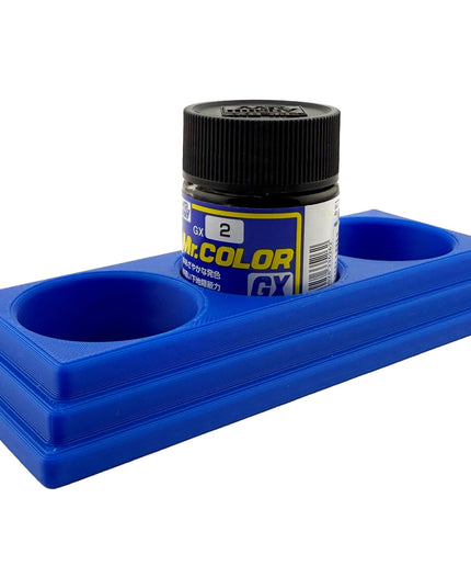 Jeff Did It Mr Hobby Mr Color 10ml & 18ml Paint Bottle Holder - Holds 3 Mr Color 10ml/ 18ml Bottles w/Anti-Slip Rubber Feet - 3D Printed