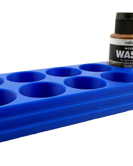 Jeff Did It 35ml Paint Bottle Holder - Holds 10 Bottles Compatible with Vallejo 35ml w Anti-Slip Rubber Feet - 3D Printed - Made in the USA