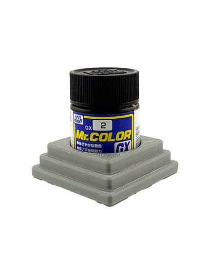 Jeff Did It Mr Hobby Mr Color 10ml & 18ml Paint Bottle Holder - Holds 1 Mr Color 10ml/ 18ml Bottle w/Anti-Slip Rubber Feet - 3D Printed