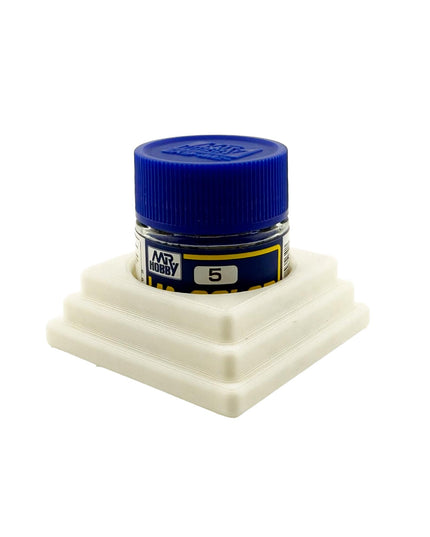 Jeff Did It Mr Hobby Mr Color 10ml & 18ml Paint Bottle Holder - Holds 1 Mr Color 10ml/ 18ml Bottle w/Anti-Slip Rubber Feet - 3D Printed