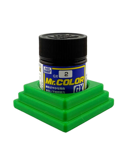 Jeff Did It Mr Hobby Mr Color 10ml & 18ml Paint Bottle Holder - Holds 1 Mr Color 10ml/ 18ml Bottle w/Anti-Slip Rubber Feet - 3D Printed