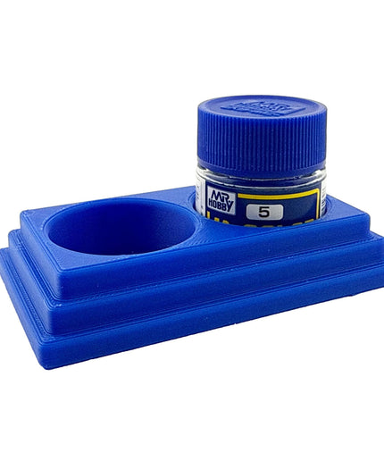 Jeff Did It Mr Hobby Mr Color 10ml & 18ml Paint Bottle Holder - Holds 2 Mr Color 10ml/ 18ml Bottles w/Anti-Slip Rubber Feet - 3D Printed