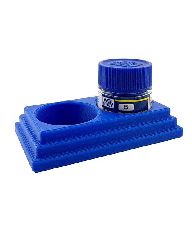 Jeff Did It Mr Hobby Mr Color 10ml & 18ml Paint Bottle Holder - Holds 2 Mr Color 10ml/ 18ml Bottles w/Anti-Slip Rubber Feet - 3D Printed