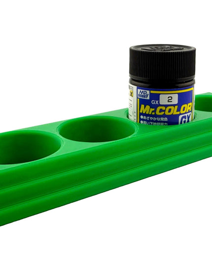 Jeff Did It Mr Hobby Mr Color 10ml & 18ml Paint Bottle Holder L- Holds 4 Mr Color 10ml/ 18ml Bottles w/Anti-Slip Rubber Feet - 3D Printed