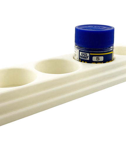 Jeff Did It Mr Hobby Mr Color 10ml & 18ml Paint Bottle Holder L- Holds 4 Mr Color 10ml/ 18ml Bottles w/Anti-Slip Rubber Feet - 3D Printed