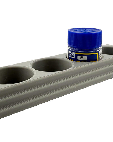 Jeff Did It Mr Hobby Mr Color 10ml & 18ml Paint Bottle Holder L- Holds 4 Mr Color 10ml/ 18ml Bottles w/Anti-Slip Rubber Feet - 3D Printed