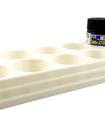 Jeff Did It Mr Hobby Mr Color 10ml & 18ml Paint Bottle Holder - Holds 10 Mr Color 10ml/ 18ml Bottles w/Anti-Slip Rubber Feet - 3D Printed