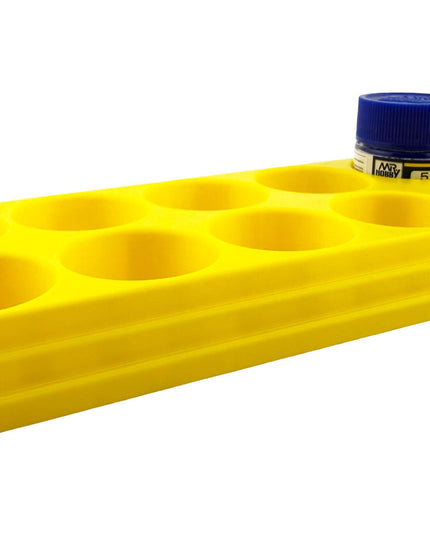 Jeff Did It Mr Hobby Mr Color 10ml & 18ml Paint Bottle Holder - Holds 10 Mr Color 10ml/ 18ml Bottles w/Anti-Slip Rubber Feet - 3D Printed