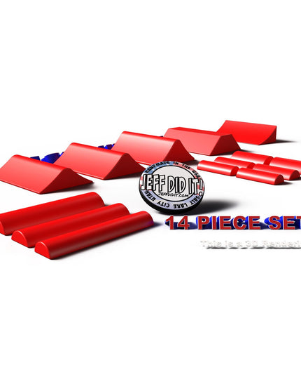 Jeff Did It - Micro RC Buggy / Truck Jumps, Ramps & Whoops Set - Perfect for Team Losi Micro Series, RC28’s and Micro RC’s - Made in the USA